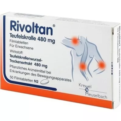 RIVOLTAN Teufels claw 480 mg film -coated tablets, 50 pcs