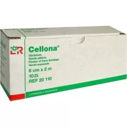 CELLONA Plaster bandages 6 cmx2 m, 10 pcs