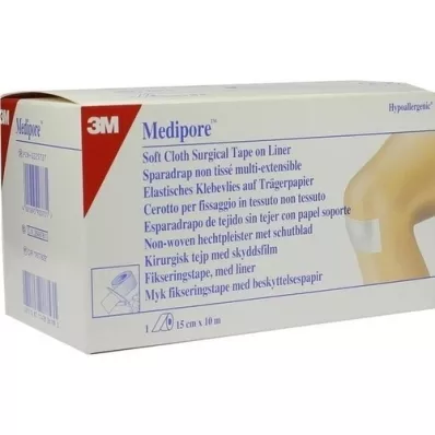 MEDIPORE Fixing fleece Hypoallerg.15cmx10m 2991NP-3, 1 pcs