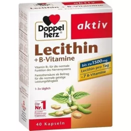 DOPPELHERZ Lecithin+B vitamine capsules, 40 pcs