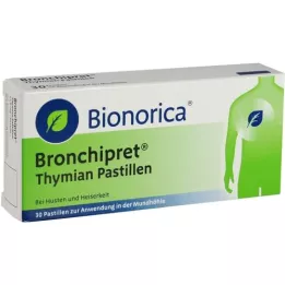 BRONCHIPRET Thyme pastilles, 30 pcs