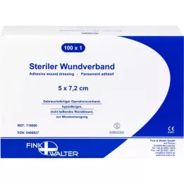 WUNDVERBAND Steril 5x7.2 cm, 100 pcs