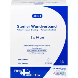 WUNDVERBAND Steril 8x10 cm, 50 pcs