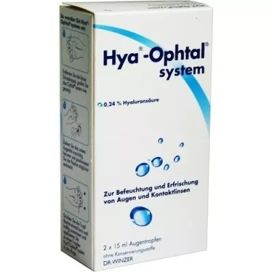 HYA-OPHTAL System eye drops, 2x15 ml