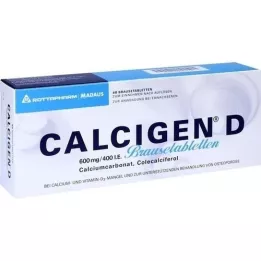 CALCIGEN D 600 mg/400 I.E. Breamer tablets, 40 pcs