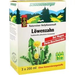 LÖWENZAHN SAFT Schoenenberger Medicinal plant, 3x200 ml