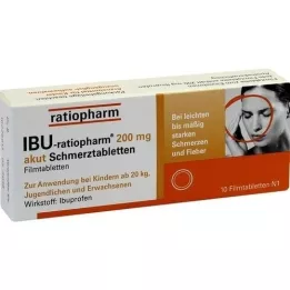 IBU-RATIOPHARM 200 mg acute painbl.filmtambl., 10 pcs