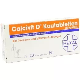CALCIVIT D chewing tablets, 20 pcs