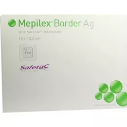 MEPILEX Border AG Schaumverb.10x12.5 cm sterile, 5 pcs