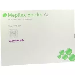 MEPILEX Border AG Schaumverb.15x17.5 cm sterile, 5 pcs