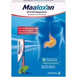 MAALOXAN 25 MVal Suspension, 20x10 ml
