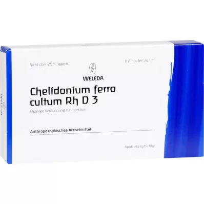 CHELIDONIUM FERRO Cultum RH D 3 ampoules, 8x1 ml