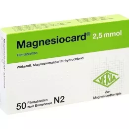 MAGNESIOCARD 2.5 mmol film -coated tablets, 50 pcs