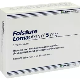 FOLSÄURE LOMAPHARM 5 mg tablets, 100 pcs