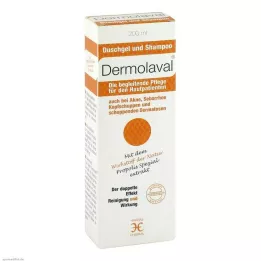 DERMOLAVAL Shower gel + shampoo for skin patients, 200 ml
