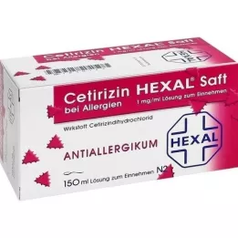 CETIRIZIN HEXAL Juice with allergies, 150 ml