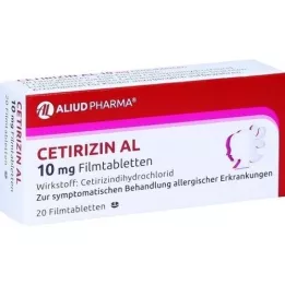 CETIRIZIN AL 10 mg film -coated tablets, 20 pcs