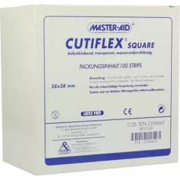 CUTIFLEX Foil Pflaster Square 38x38 mm Masteraid, 100 pcs