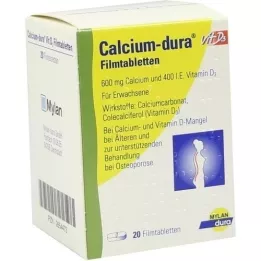 CALCIUM DURA Vit D3 film -coated tablets, 20 pcs
