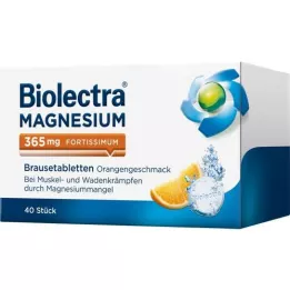 BIOLECTRA Magnesium 365 mg fortissimum orange, 40 pcs