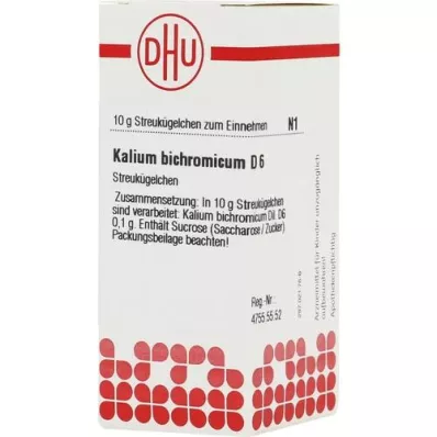 KALIUM BICHROMICUM D 6 Globuli, 10 g
