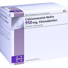 CALCIUMACETAT NEFRO 950 mg film -coated tablets, 200 pcs