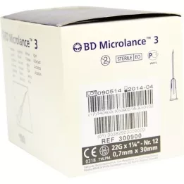BD MICROLANCE cannula 22 g 1 1/4 0.7x30 mm, 100 pcs