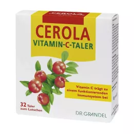 CEROLA Vitamin C Taler Grandel, 32 pcs
