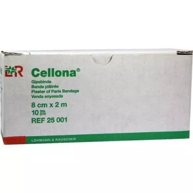 CELLONA Plaster bandages 8 cmx2 m, 2x5 pcs