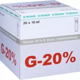 GLUCOSE 20% B.Braun Mini Plastco Connect Inj.-Lsg., 20x10 ml