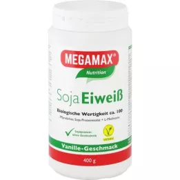 MEGAMAX Soy protein vanilla powder, 400 g