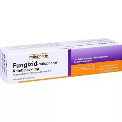 Fungicide-ratiopharm 3 Vag.-Tbl.+ 20g Creme, 1 P