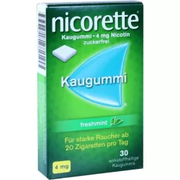 NICORETTE 4 mg Freshmint Kaugummi, 30 pcs