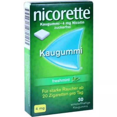 NICORETTE 4 mg Freshmint Kaugummi, 30 pcs