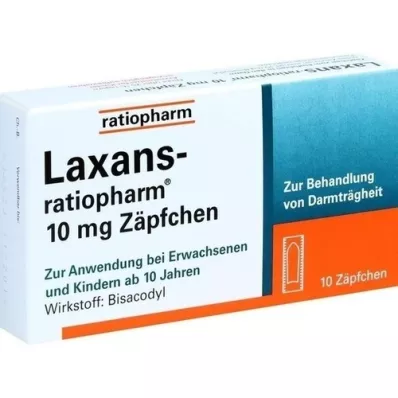 Laxans-ratiopharm 10 mg suppositories, 10 pcs