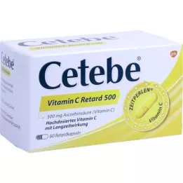 CETEBE Vitamin C Retard capsules 500 mg, 60 pcs