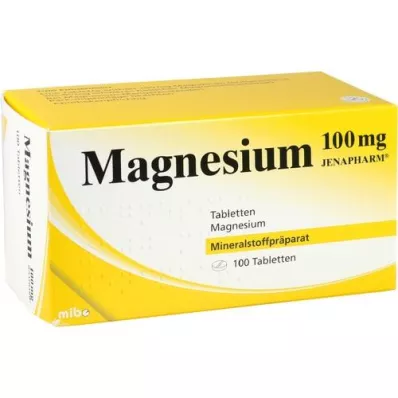MAGNESIUM 100 mg Jenapharm tablets, 100 pcs