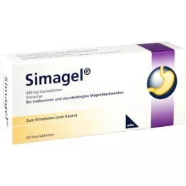 SIMAGEL chewing tablets, 20 pcs