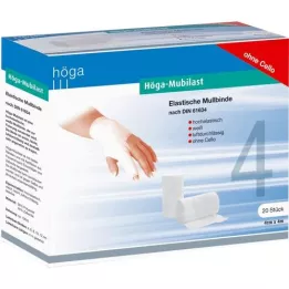HÖGA-MUBILAST Fixing bandage 4 cmx4 m o.cellophan, 20 pcs