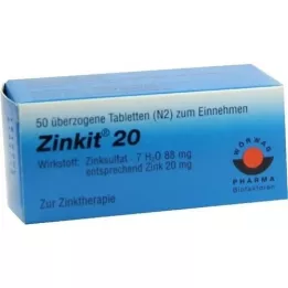 ZINKIT 20 excess tablets, 50 pcs