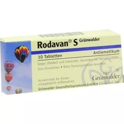 RODAVAN S Grünwalder tablets, 10 pcs