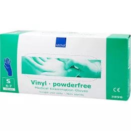 VINYL Gloves powder-free small blue, 100 pcs