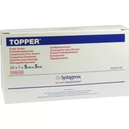TOPPER Schlitzkmpr. 5x5 cm sterile, 20x5 pcs