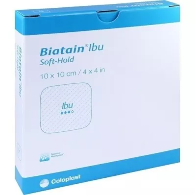 BIATAIN IBU foam association 10x10 cm gentle adhesive, 5 pcs