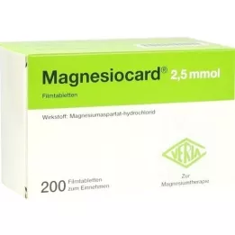 MAGNESIOCARD 2.5 mmol film -coated tablets, 200 pcs