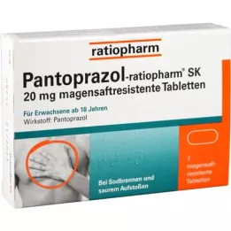Pantoprazoleratiopharm SK 20 mg gastric saftres.taftr., 7 pcs