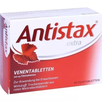 ANTISTAX Extra Venenkablets, 90 pcs