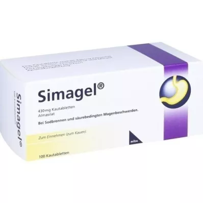 SIMAGEL chewing tablets, 100 pcs