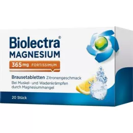 BIOLECTRA Magnesium 365 mg fortissimum lemon, 20 pcs
