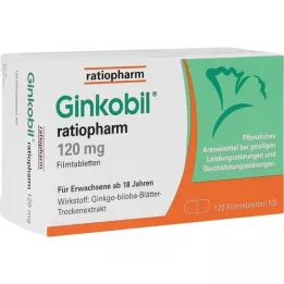 Ginkobil-ratiopharm 120 mg film-coated tablets, 120 pcs
